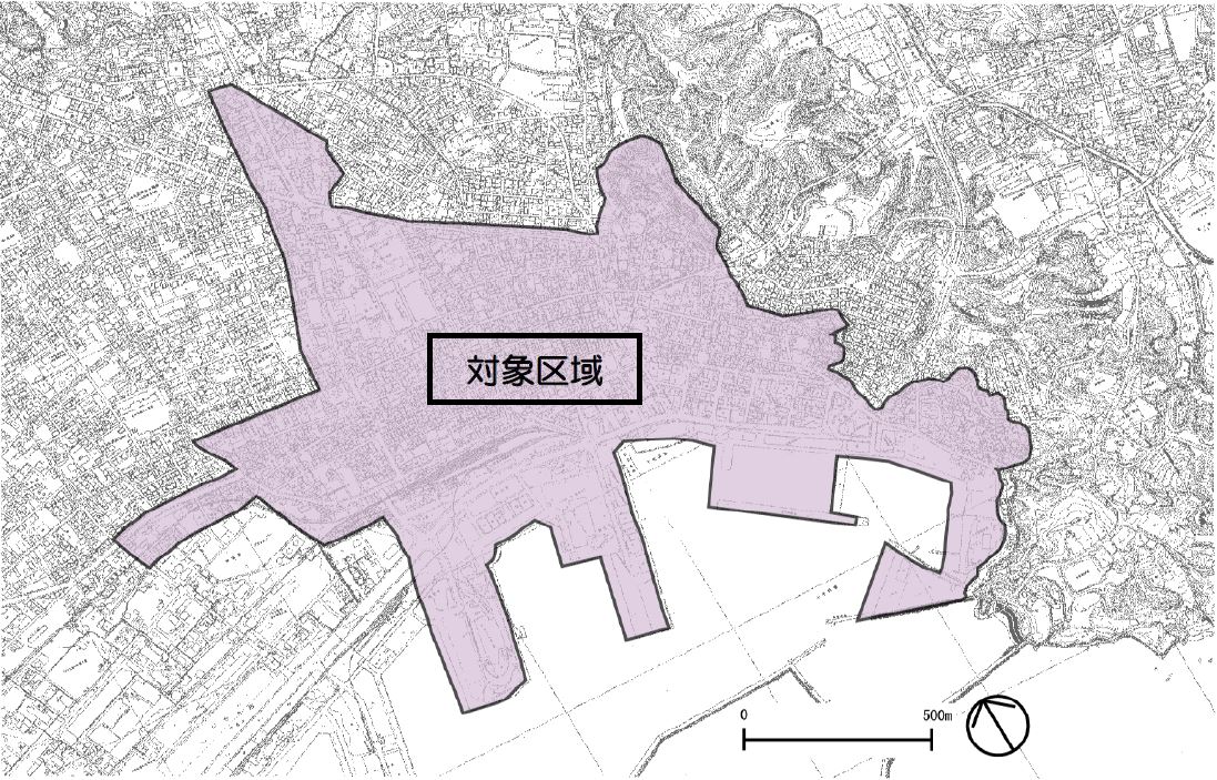 小名浜地区まちづくり計画の対象区域