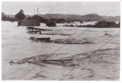 昭和16年7月の鮫川の大洪水