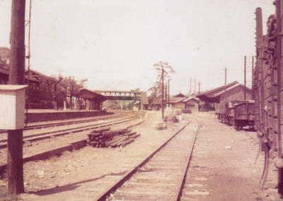 昭和20年代末の植田駅