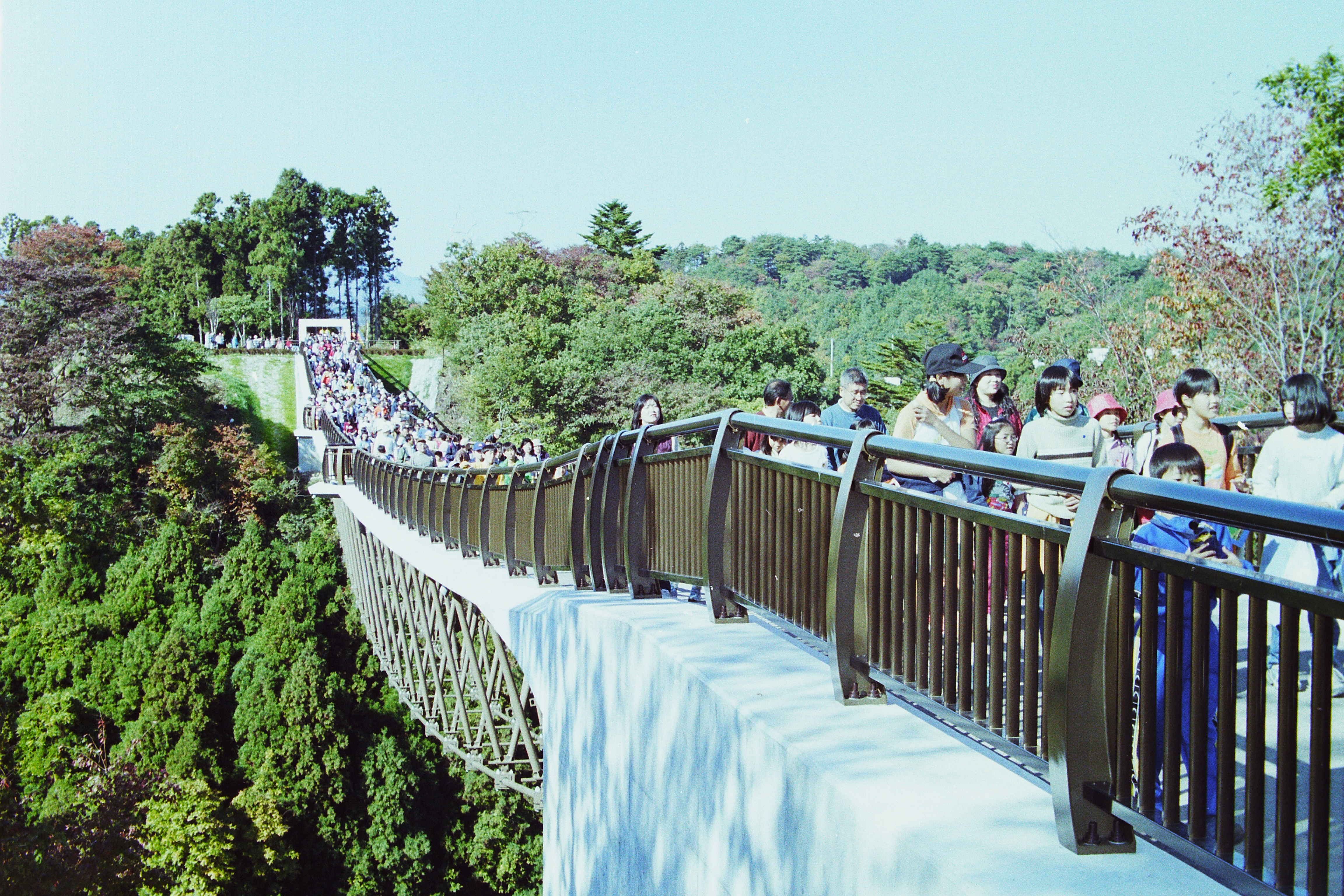 13_いわき公園「森のわくわく橋」開通(平成13年11月、いわき市撮影)