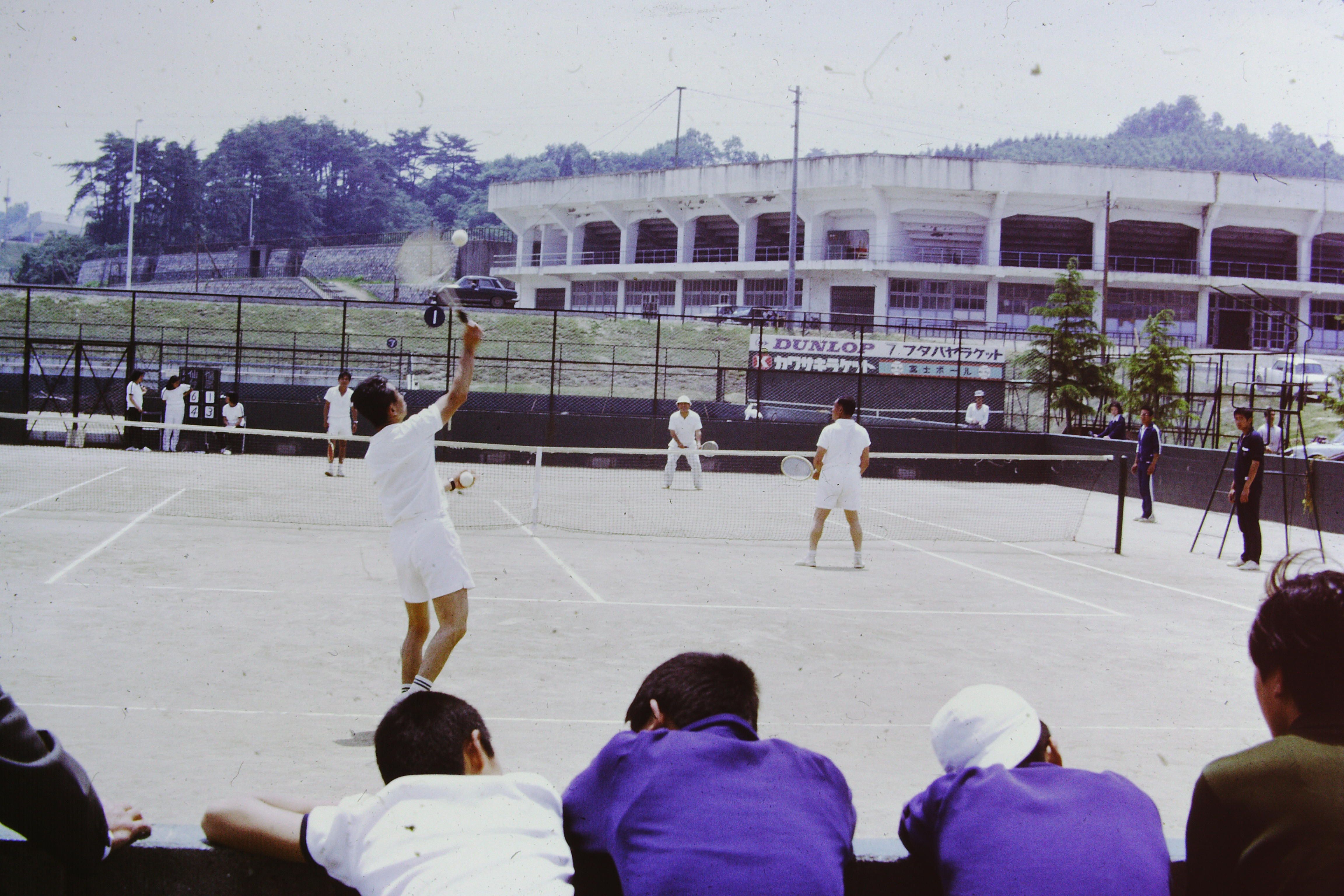 いわき市営テニス場(昭和50年代、いわき市撮影)