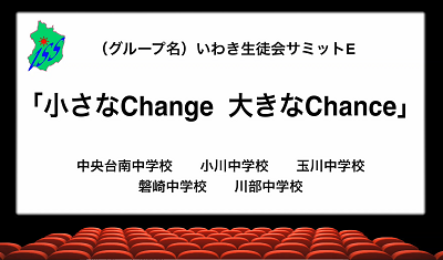 動画サムネイル画像グループE「小さな Change 大きな Chance」