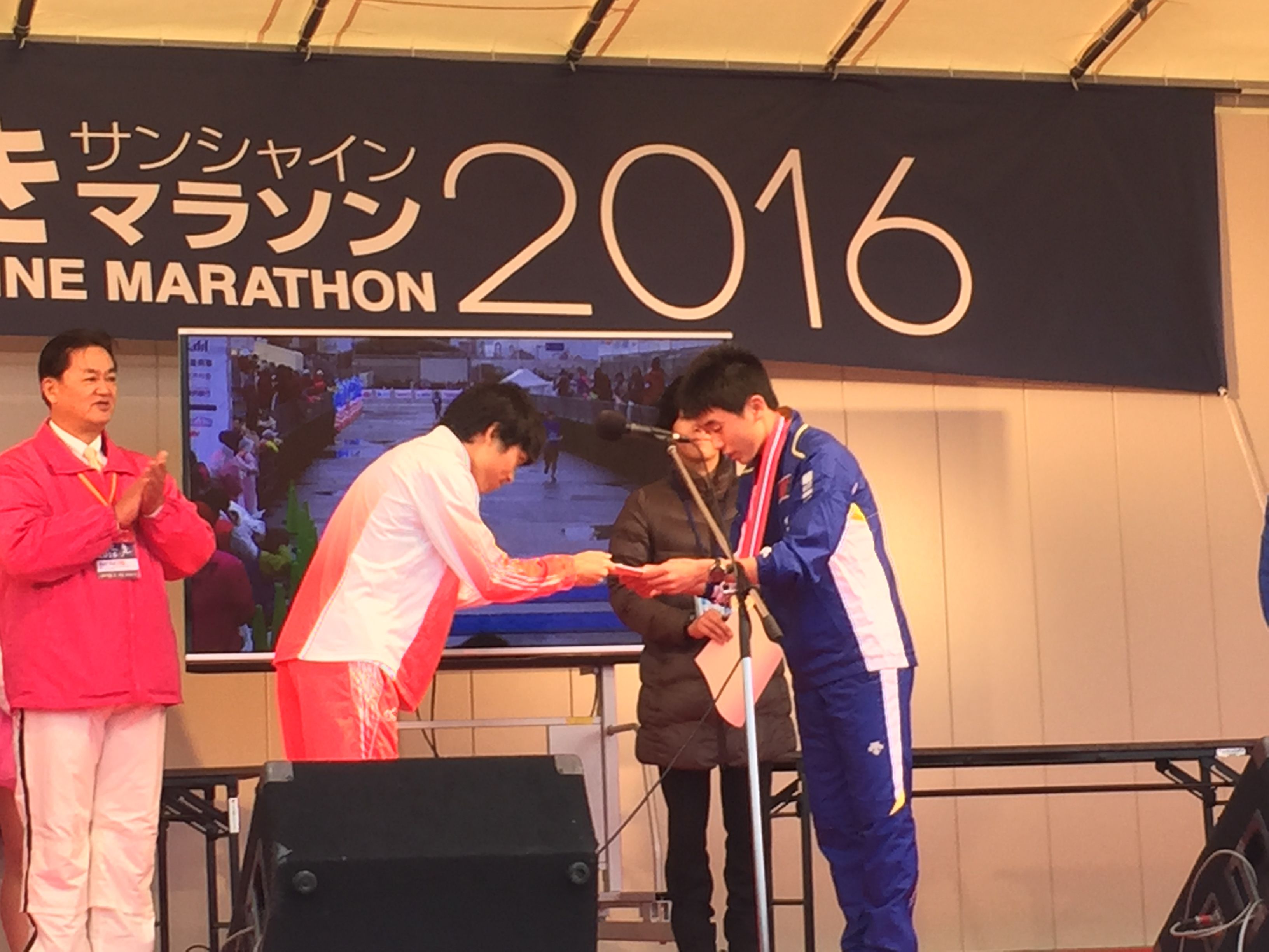 中学生男子の部　第１位入賞の佐藤さん