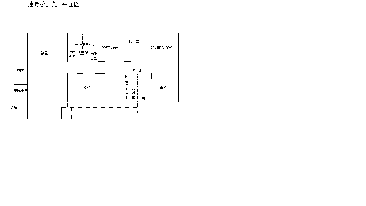 上遠野公民館平面図