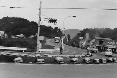 昭和43年10月の内郷御台境町交差点