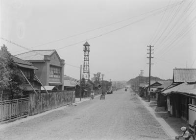 昭和15年頃の内郷綴町と国道6号