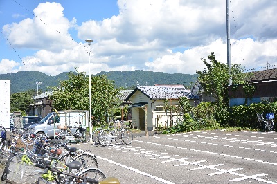 現在の小川郷駅前