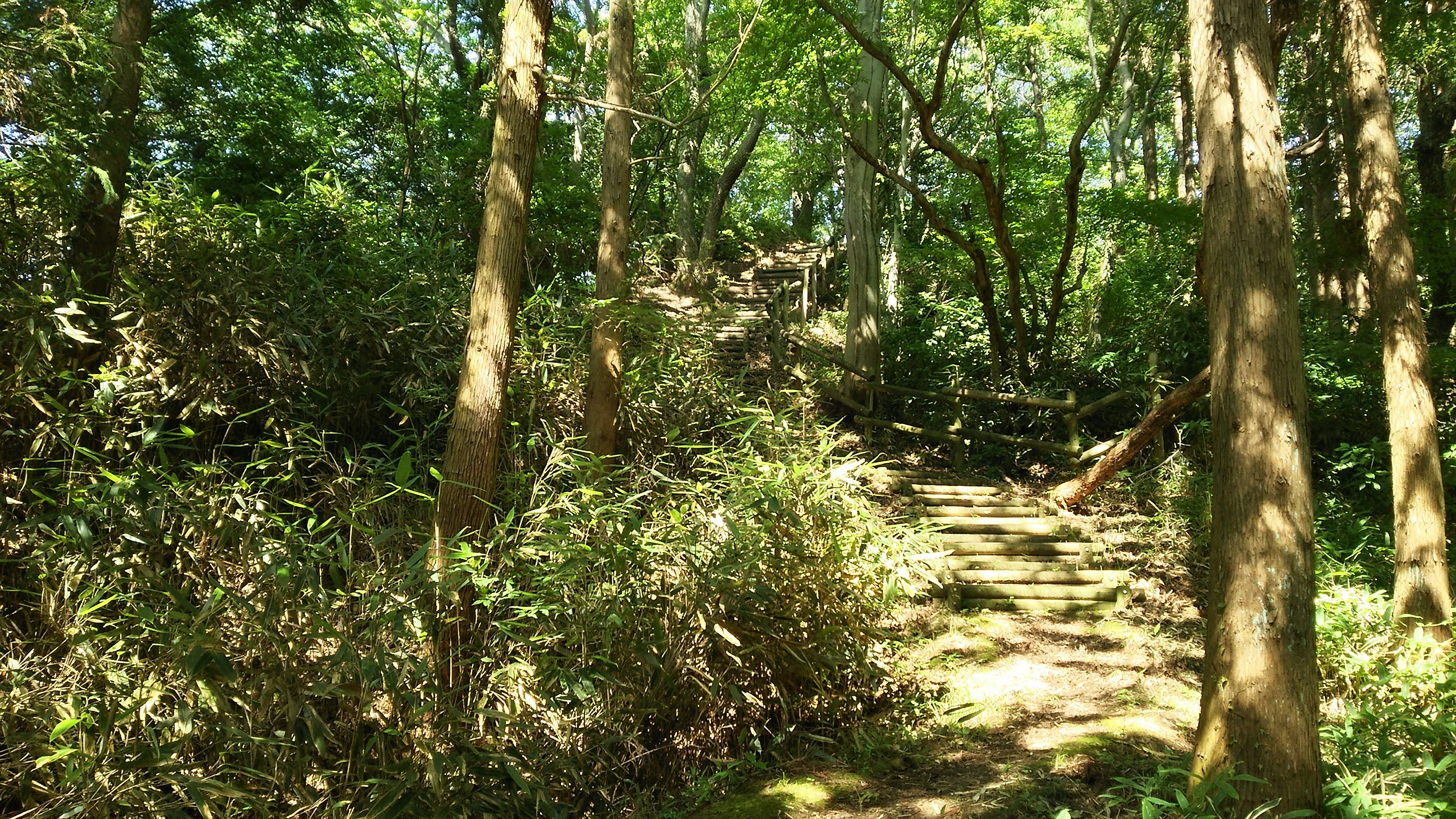 しずかの道入口すぐの階段