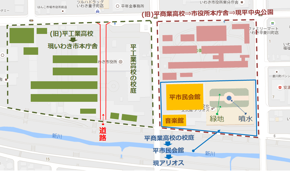 概要地図（アリオス付近）