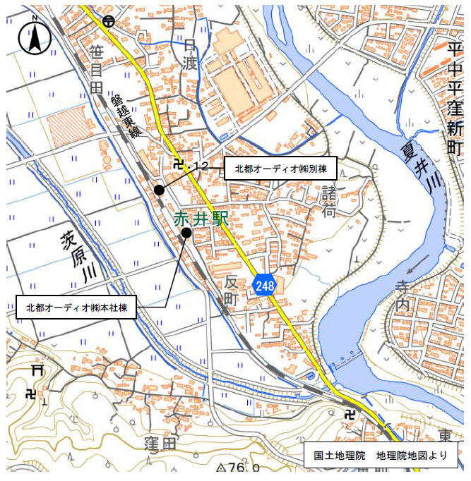 北都オーディオ位置図