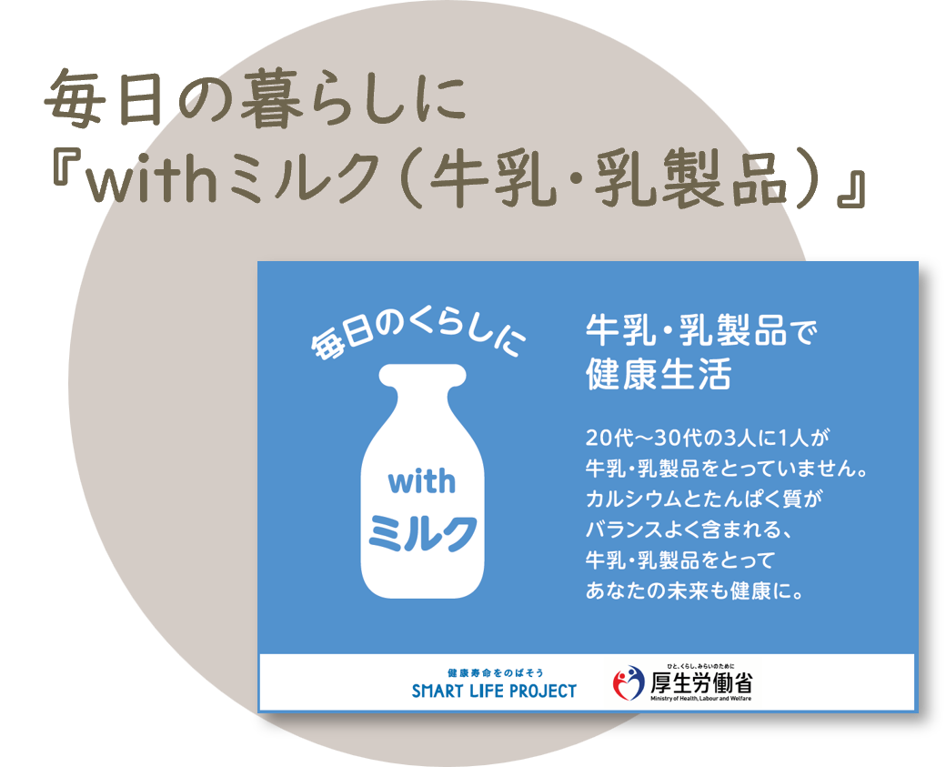 毎日のくらしに乳製品