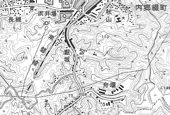 6■地図2  市南北を結ぶ国道バイパスが別に完成した後も、内郷-湯本間の重要な幹線道路　〔1.50,000地形図　平(平成18年更新)  国土地理院発行〕.jpg