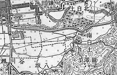 1.■地図1  平市街の拡大はまだ顕著でなく、北白土は純農村　〔1.50,000地形図　平(昭和8年応急修正)  国土地理院発行〕