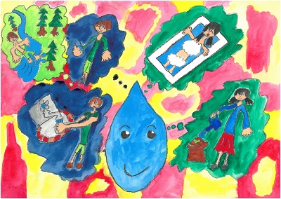 優秀賞　泉小学校　平木　咲花「水は大切な物」