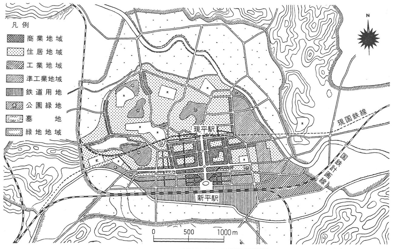 図　平戦災復興都市計画図