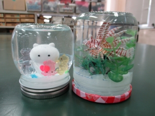 スノードーム作り教室作品写真