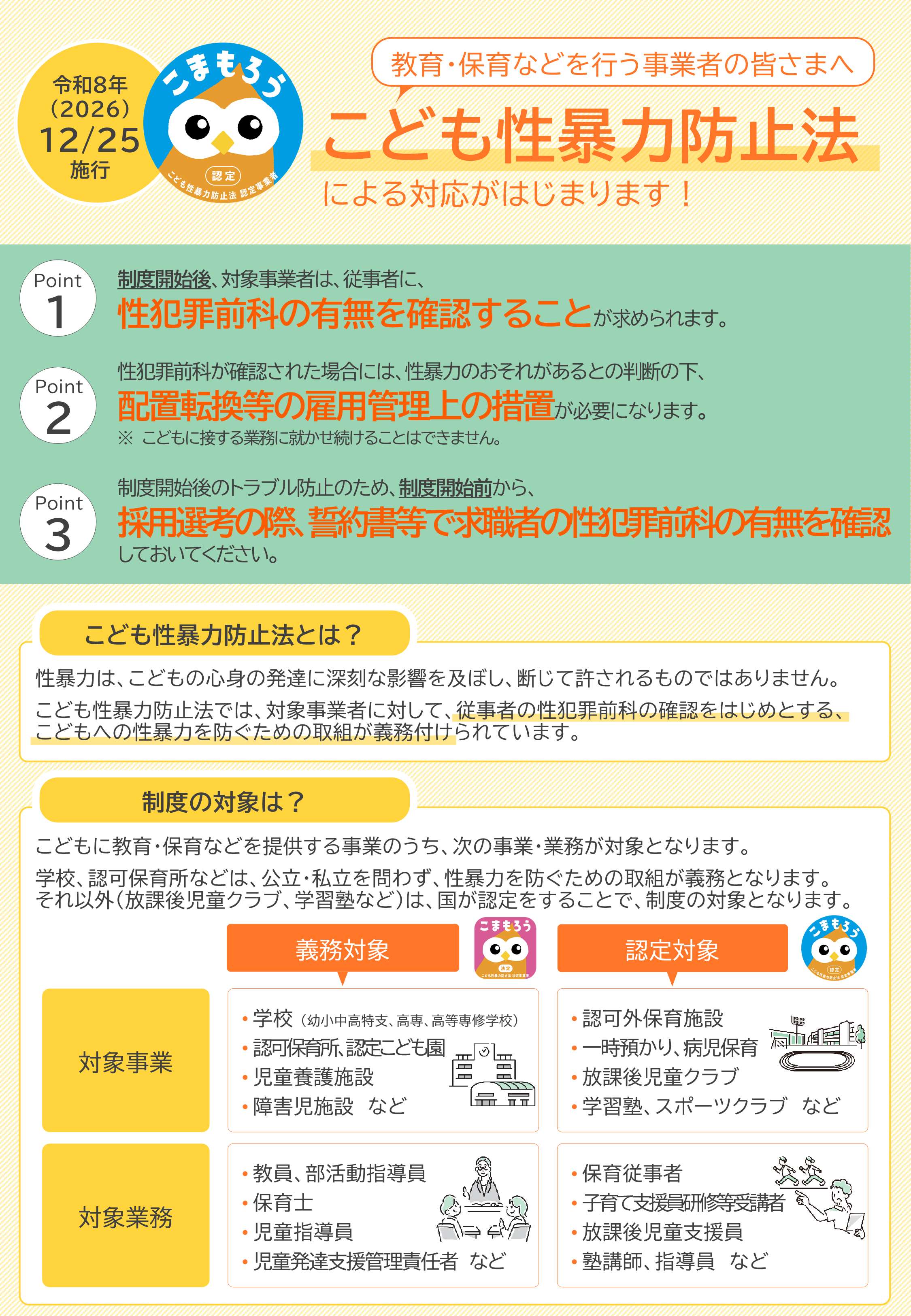 事業者向けリーフレット