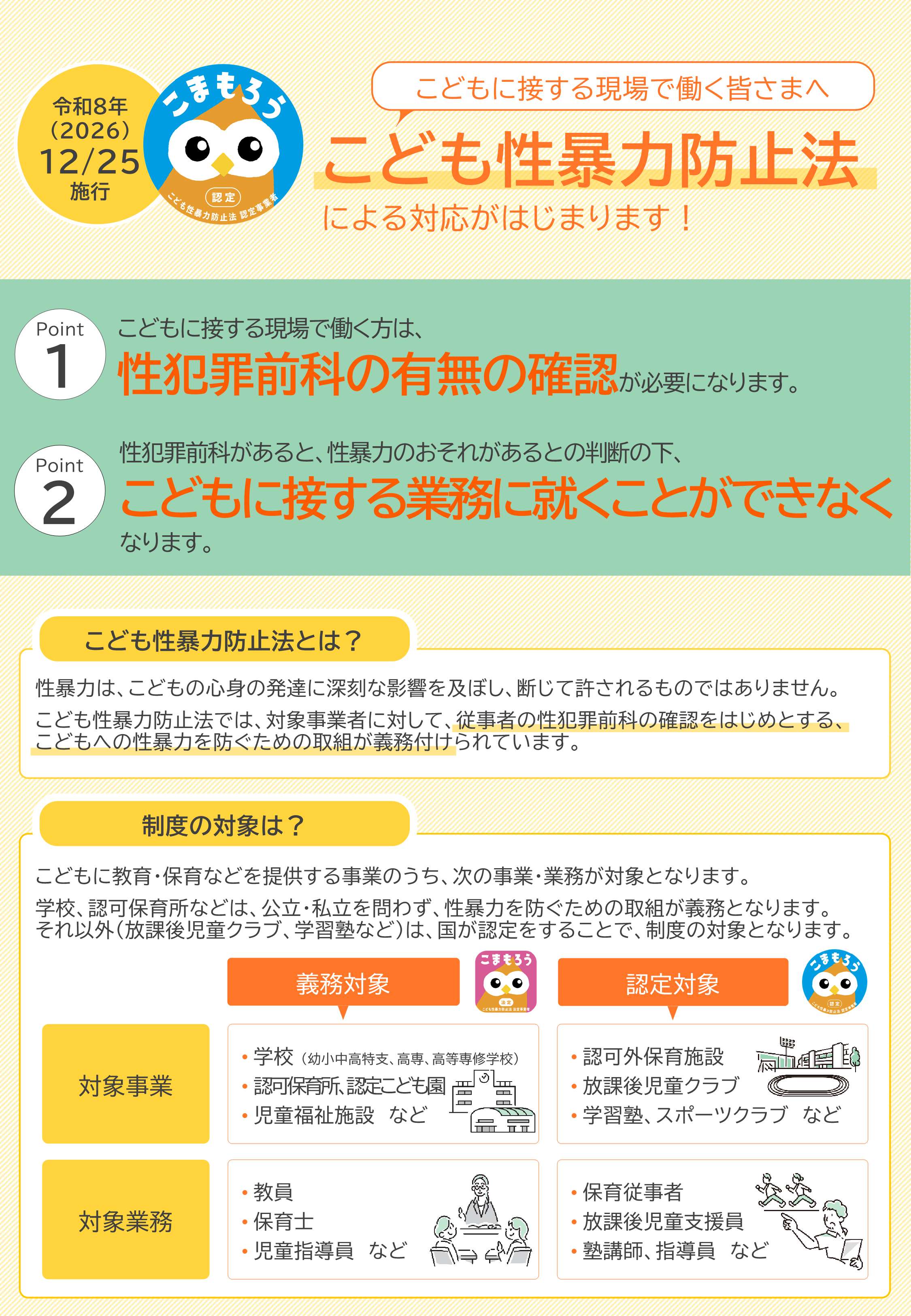 従事者向けリーフレット