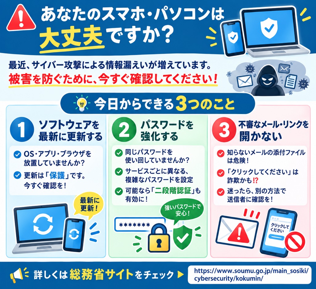 サイバーセキュリティリスクに関する注意喚起