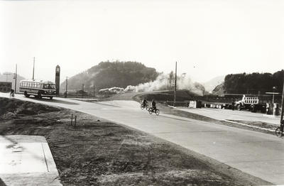 昭和30年代初めの内郷御台境町交差点 昭和30年代初めの内郷御台境町交差点