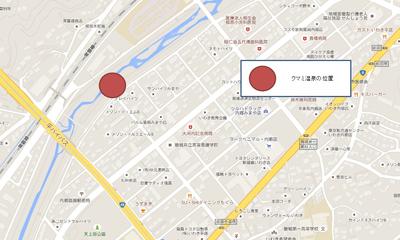 クマミ温泉位置図 クマミ温泉位置図