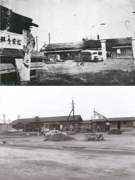 昭和50年4月の新川 昔の泉駅前