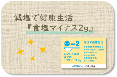 減塩で健康生活