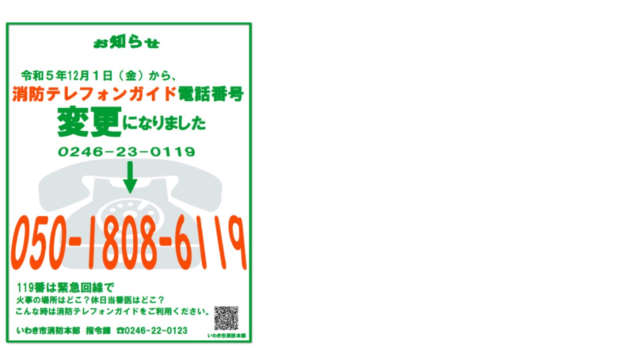 消防テレホンガイド
